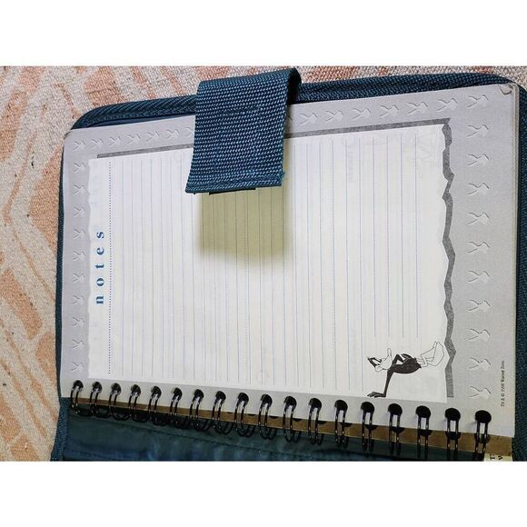 Vtg Looney Tunes 3 Ring Binder Green Bugs Bunny Taz Daffy 1998 #A53 - Picture 6 of 12